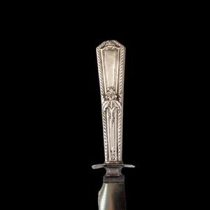 Vintage Carving Knife Sterling Silver Handle Stainless Blade